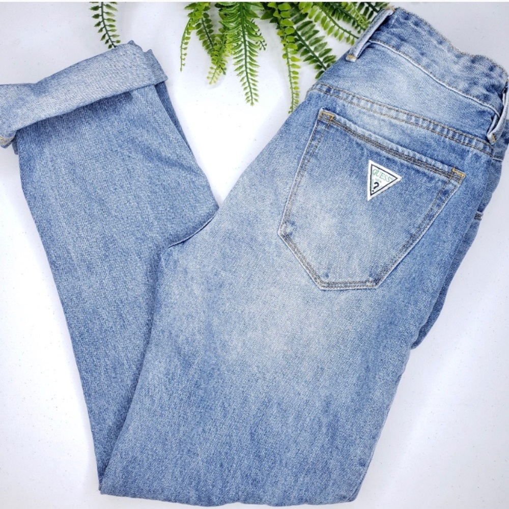 Vintage Guess Mom High Rise Slim Straight Jeans